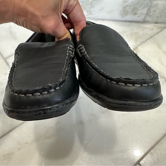 Size 1 Boy Black Nordstrom Dress Shoes - Picture 4 of 10